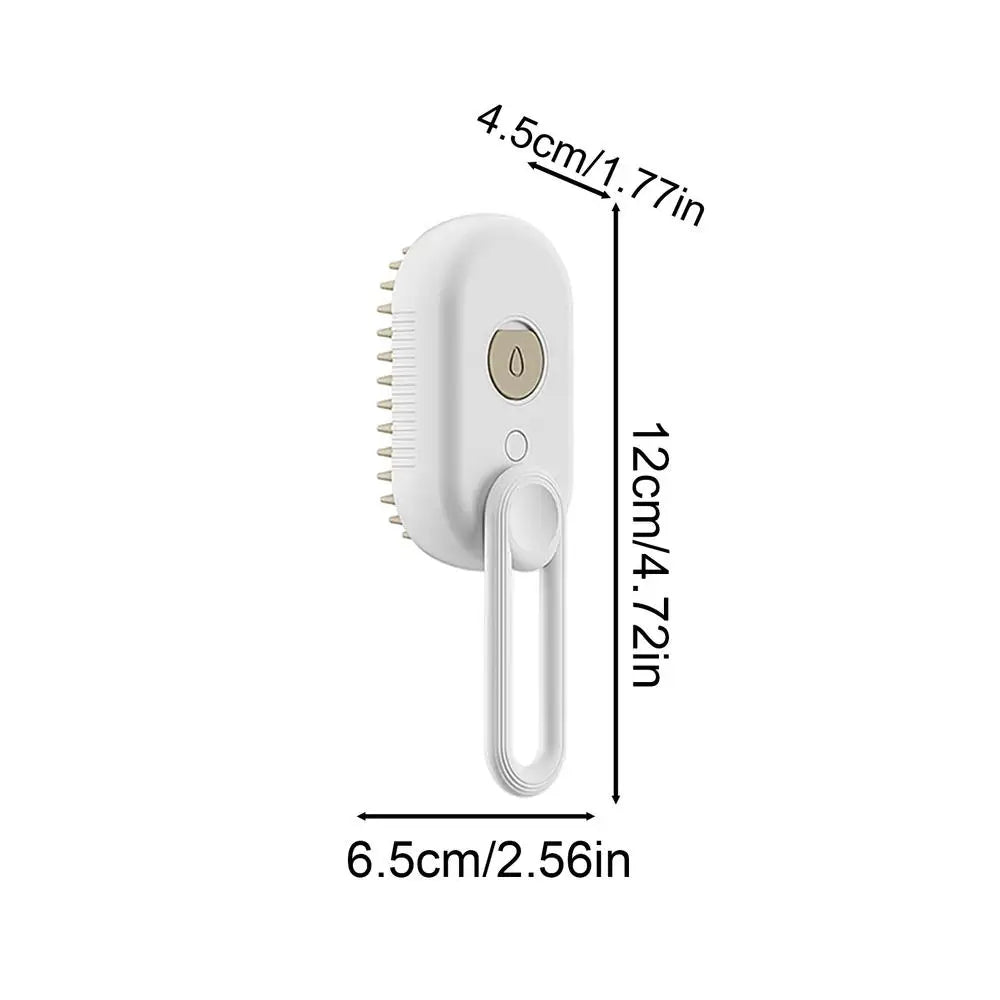 Electric Cat and Dog Steam Brush – 3-In-1 Pet Grooming Comb with Water Spray for Cats and Dogs, USB Rechargeable