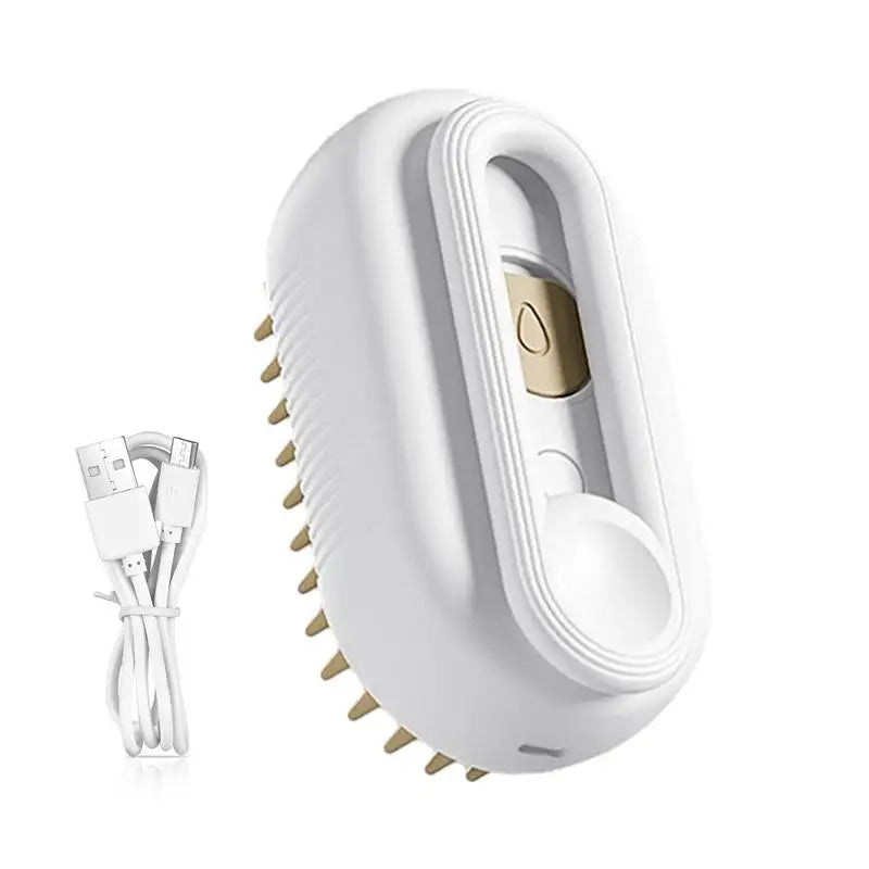 Electric Cat and Dog Steam Brush – 3-In-1 Pet Grooming Comb with Water Spray for Cats and Dogs, USB Rechargeable