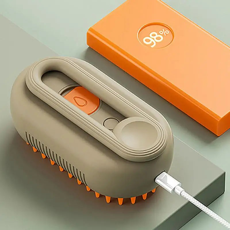 Electric Cat and Dog Steam Brush – 3-In-1 Pet Grooming Comb with Water Spray for Cats and Dogs, USB Rechargeable