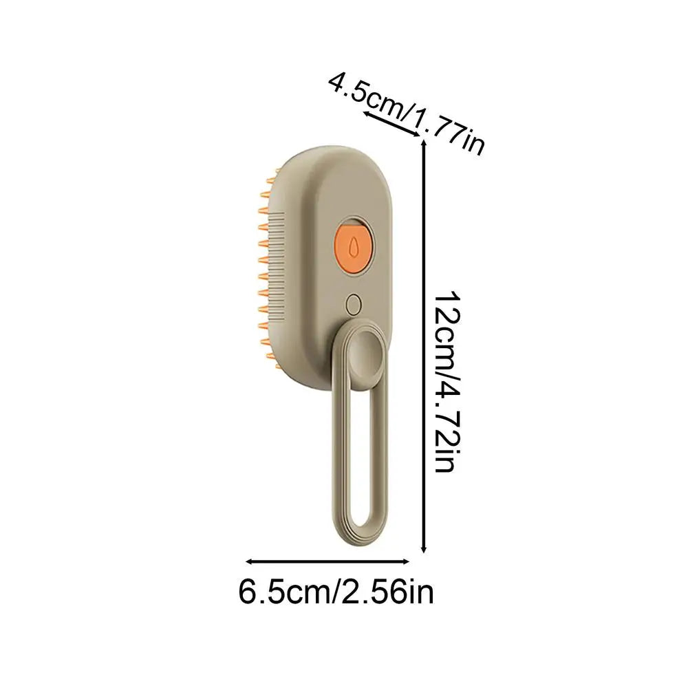 Electric Cat and Dog Steam Brush – 3-In-1 Pet Grooming Comb with Water Spray for Cats and Dogs, USB Rechargeable