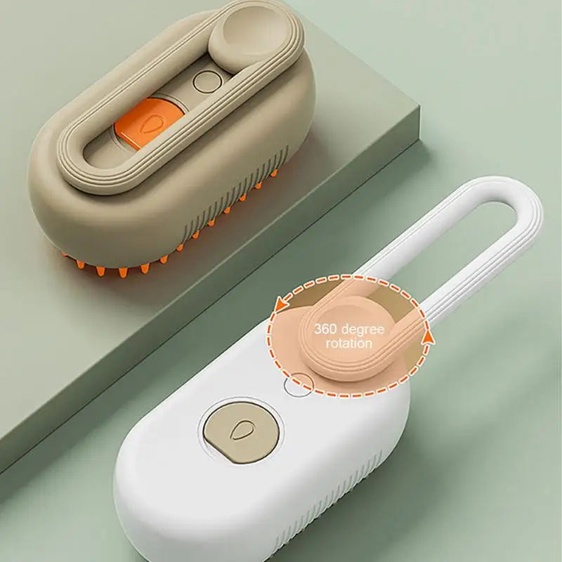 Electric Cat and Dog Steam Brush – 3-In-1 Pet Grooming Comb with Water Spray for Cats and Dogs, USB Rechargeable